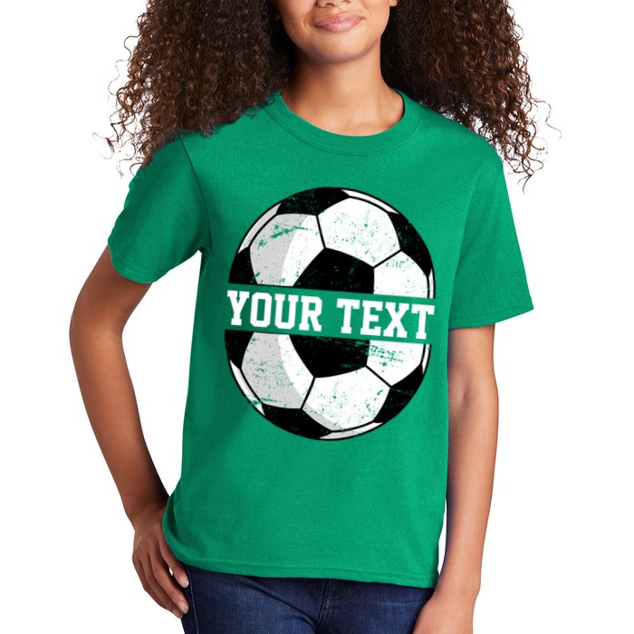 Personalized Soccer Name Custom Family Game Day Kids T-Shirt