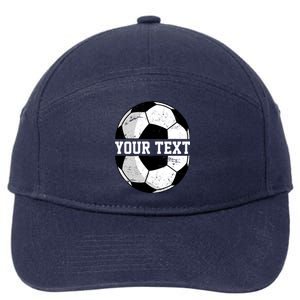 Personalized Soccer Name Custom Family Game Day 7-Panel Snapback Hat