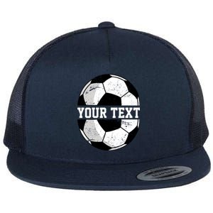 Personalized Soccer Name Custom Family Game Day Flat Bill Trucker Hat