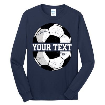 Personalized Soccer Name Custom Family Game Day Tall Long Sleeve T-Shirt