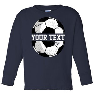 Personalized Soccer Name Custom Family Game Day Toddler Long Sleeve Shirt