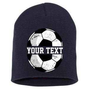 Personalized Soccer Name Custom Family Game Day Short Acrylic Beanie