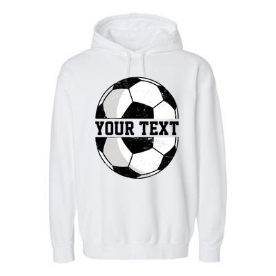 Personalized Soccer Name Custom Family Game Day Garment-Dyed Fleece Hoodie