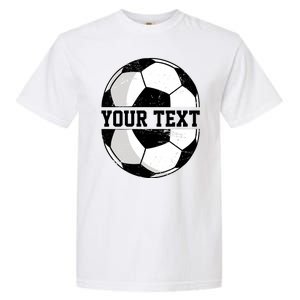 Personalized Soccer Name Custom Family Game Day Garment-Dyed Heavyweight T-Shirt