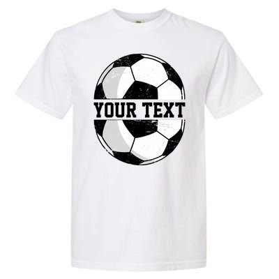 Personalized Soccer Name Custom Family Game Day Garment-Dyed Heavyweight T-Shirt