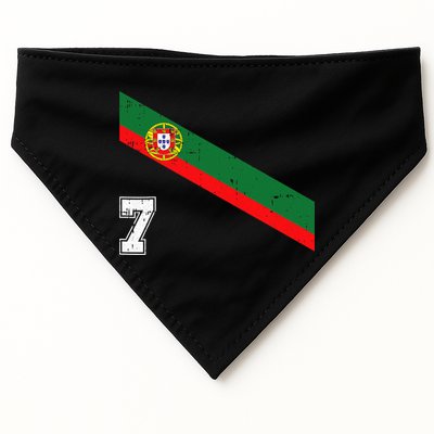 Portugal Soccer Number 7 Portugese Football Sports Lover Fan USA-Made Doggie Bandana