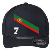 Portugal Soccer Number 7 Portugese Football Sports Lover Fan Flexfit Unipanel Trucker Cap