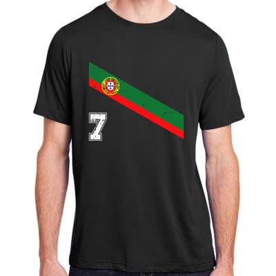 Portugal Soccer Number 7 Portugese Football Sports Lover Fan Adult ChromaSoft Performance T-Shirt