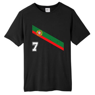 Portugal Soccer Number 7 Portugese Football Sports Lover Fan Tall Fusion ChromaSoft Performance T-Shirt