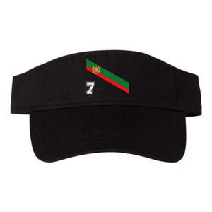 Portugal Soccer Number 7 Portugese Football Sports Lover Fan Valucap Bio-Washed Visor