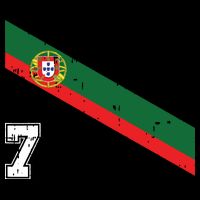 Portugal Soccer Number 7 Portugese Football Sports Lover Fan Drawstring Bag