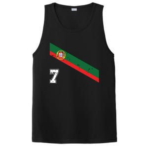 Portugal Soccer Number 7 Portugese Football Sports Lover Fan PosiCharge Competitor Tank