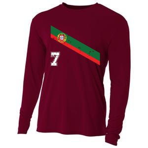 Portugal Soccer Number 7 Portugese Football Sports Lover Fan Cooling Performance Long Sleeve Crew