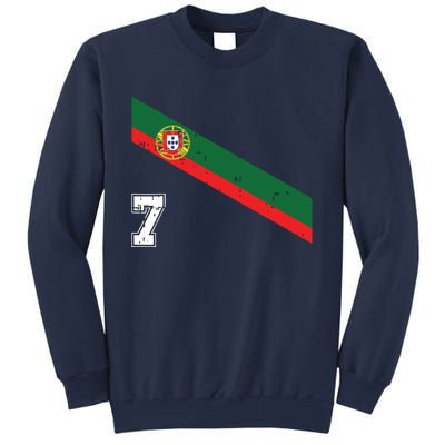 Portugal Soccer Number 7 Portugese Football Sports Lover Fan Sweatshirt