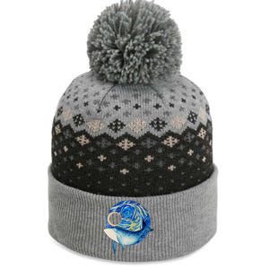 Painted Starry Night Whale The Baniff Cuffed Pom Beanie