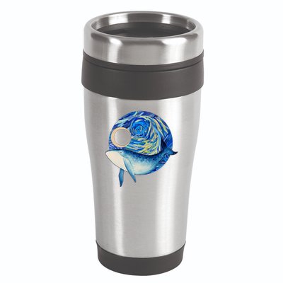 Painted Starry Night Whale 16oz Travel Tumbler