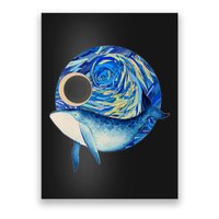 Painted Starry Night Whale Poster