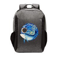 Painted Starry Night Whale Vector Backpack