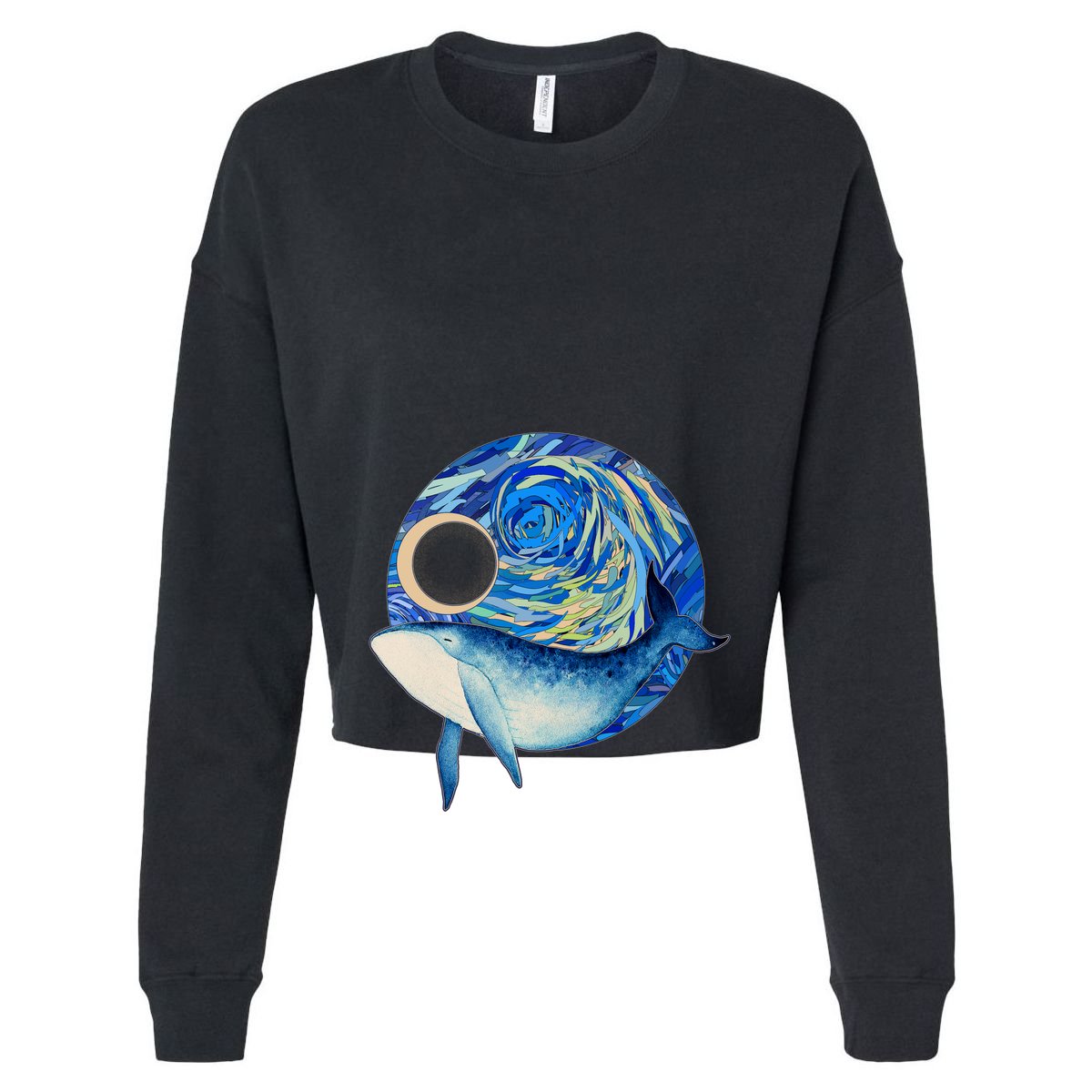 Painted Starry Night Whale Vector Backpack