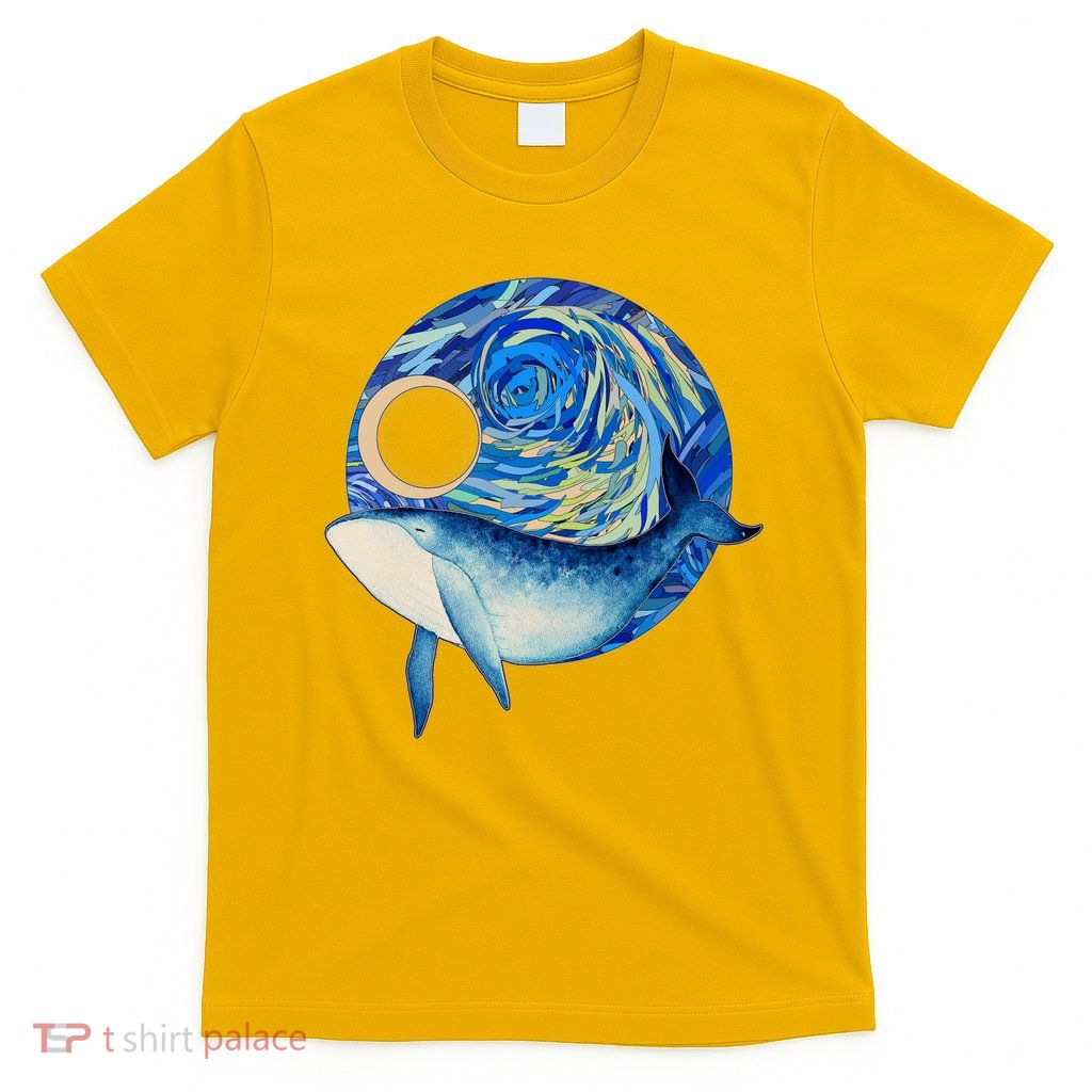 Painted Starry Night Whale T-Shirt