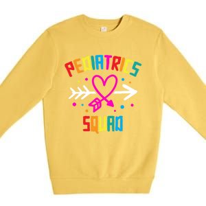 Pediatrics Squad Nurse Cute Meaningful Gift Premium Crewneck Sweatshirt