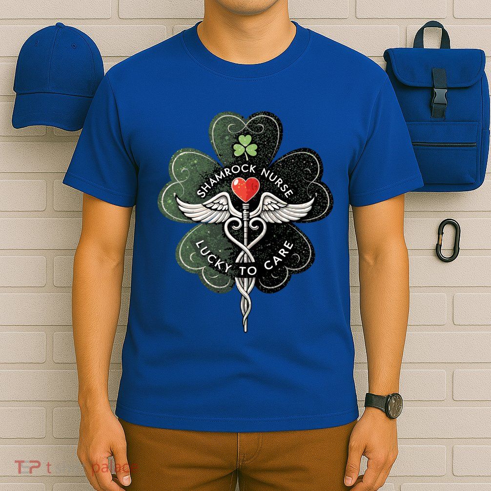 Proud Shamrock Nurse Cute St Patrick’S Day Lucky Nurse Cool Gift T-Shirt