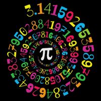 Pi Spiral Novelty Math Geek 3.14 Pi Day Poster