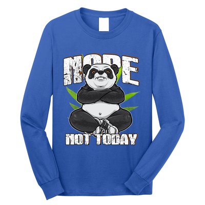 Panda Style Nope Not Today Great Gift Long Sleeve Shirt