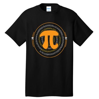 Pi Spiral Novelty Math Geek 3.14 Happy Pi Day Tall T-Shirt