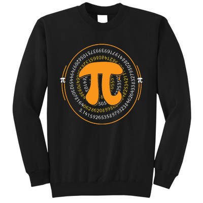 Pi Spiral Novelty Math Geek 3.14 Happy Pi Day Tall Sweatshirt