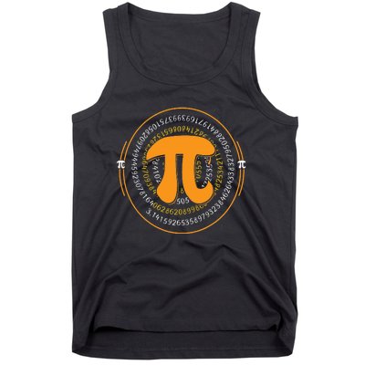 Pi Spiral Novelty Math Geek 3.14 Happy Pi Day Tank Top