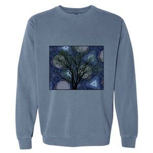 Pretty Stars Night Sky Tree Design Gift Garment-Dyed Sweatshirt