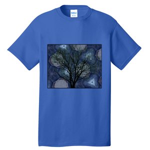 Pretty Stars Night Sky Tree Design Gift Tall T-Shirt