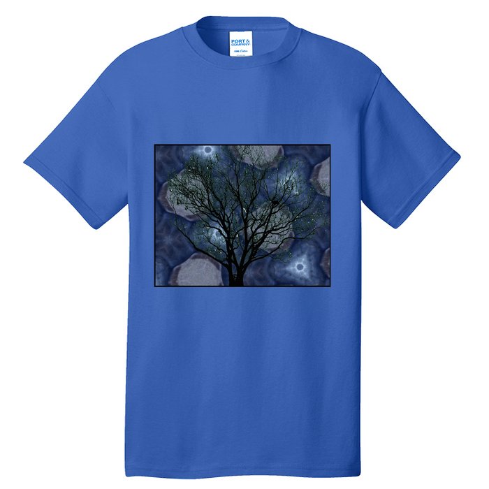 Pretty Stars Night Sky Tree Design Gift Tall T-Shirt