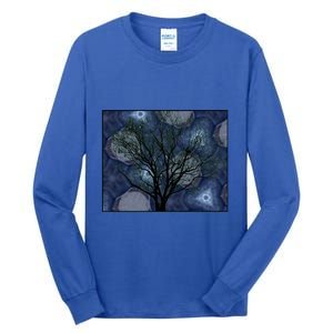 Pretty Stars Night Sky Tree Design Gift Tall Long Sleeve T-Shirt