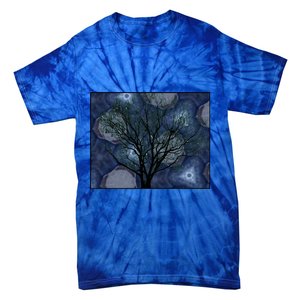 Pretty Stars Night Sky Tree Design Gift Tie-Dye T-Shirt