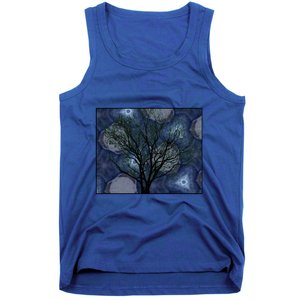 Pretty Stars Night Sky Tree Design Gift Tank Top