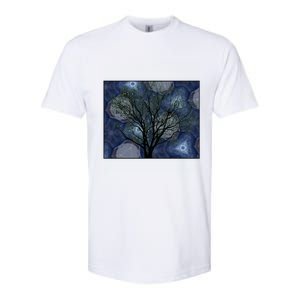 Pretty Stars Night Sky Tree Design Gift Softstyle CVC T-Shirt