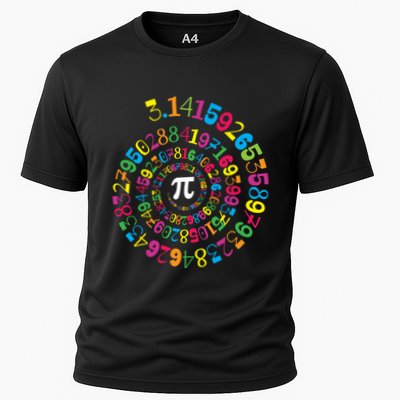 Pi Spiral Novelty Math Geek 3 14 Pi Day Gift Cooling Performance Crew T-Shirt