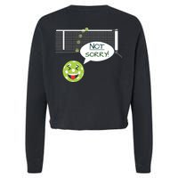 Pickleball Sorry Not Sorry Cropped Pullover Crew