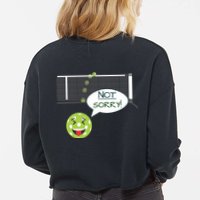 Pickleball Sorry Not Sorry Cropped Pullover Crew