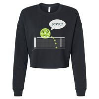 Pickleball Sorry Not Sorry Cropped Pullover Crew