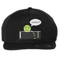 Pickleball Sorry Not Sorry Wool Snapback Cap