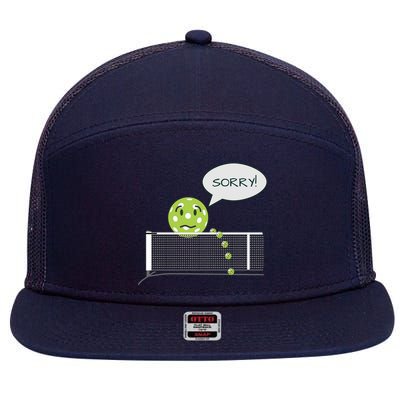 Pickleball Sorry Not Sorry 7 Panel Mesh Trucker Snapback Hat