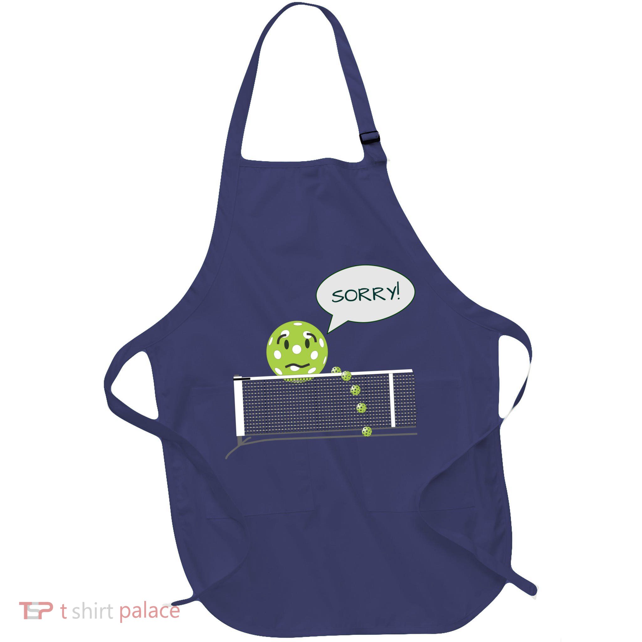 Pickleball Sorry Not Sorry Full-Length Apron With Pockets