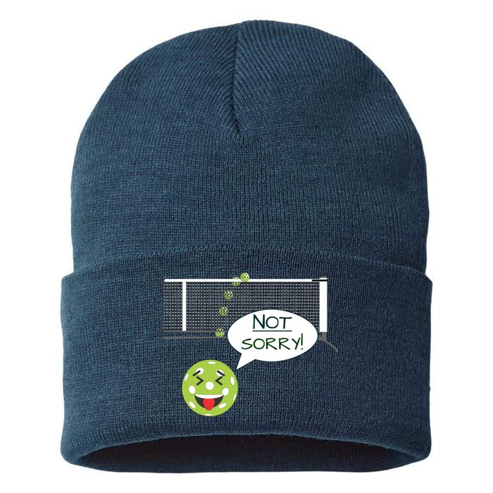 Pickleball Sorry Not Sorry Sustainable Knit Beanie