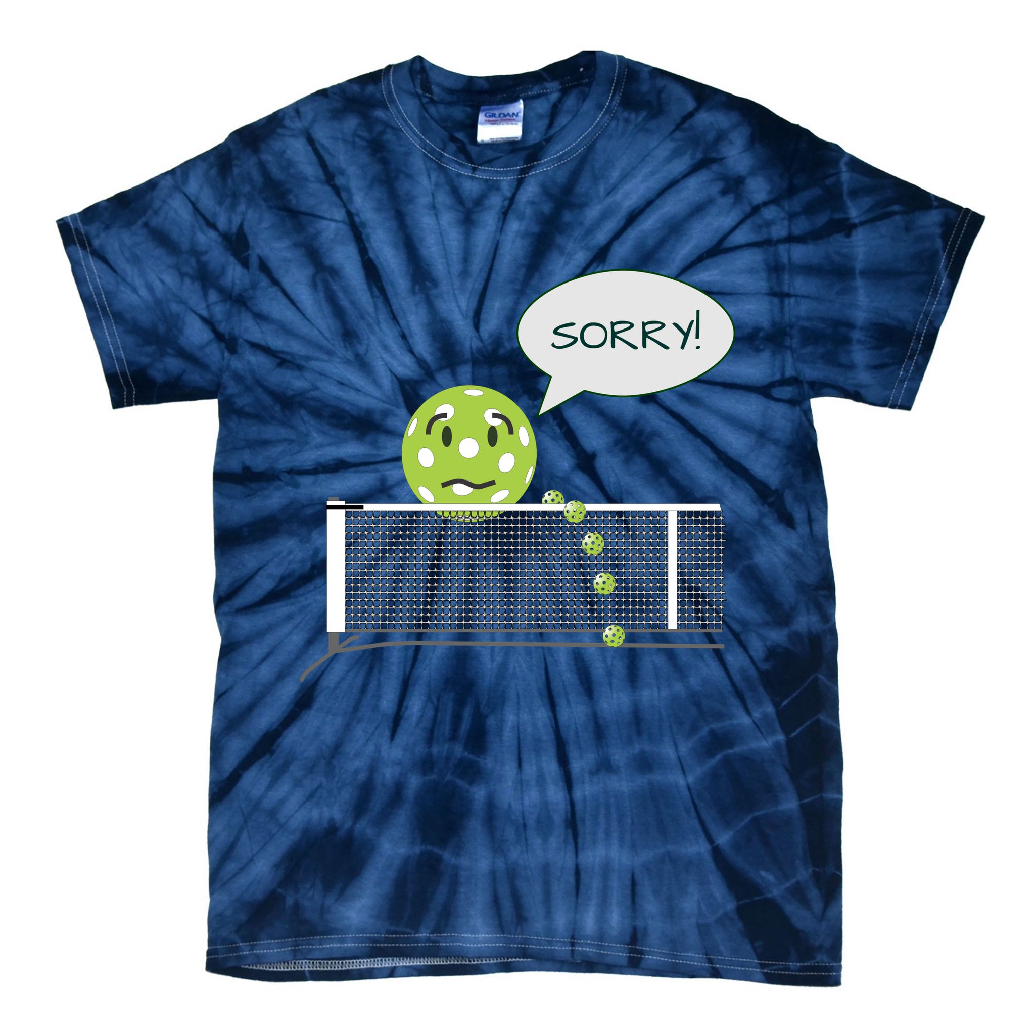 Pickleball Sorry Not Sorry Tie-Dye T-Shirt