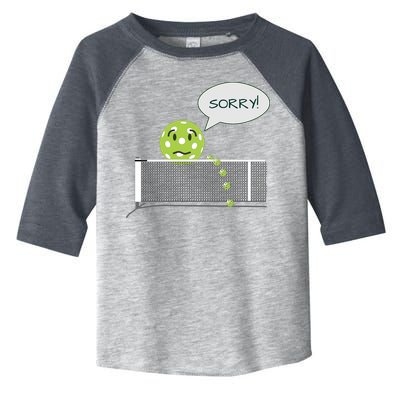 Pickleball Sorry Not Sorry Toddler Fine Jersey T-Shirt