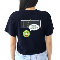 Pickleball Sorry Not Sorry Women's Crop Top Tee