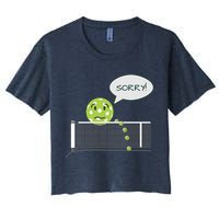 Pickleball Sorry Not Sorry Women's Crop Top Tee